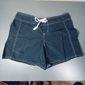 Tommy Bahama Swim Board Shorts Black with White Stitching Size Small